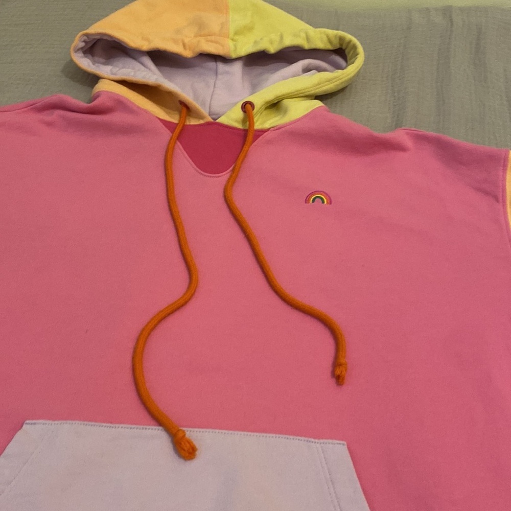 Terez New York Prima Cotton Colorful Hoodie. Size S - Picture 6 of 8